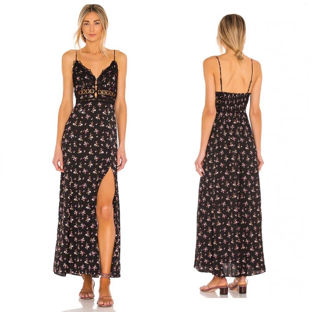 Free People Out & About Maxi Slip Dress XS